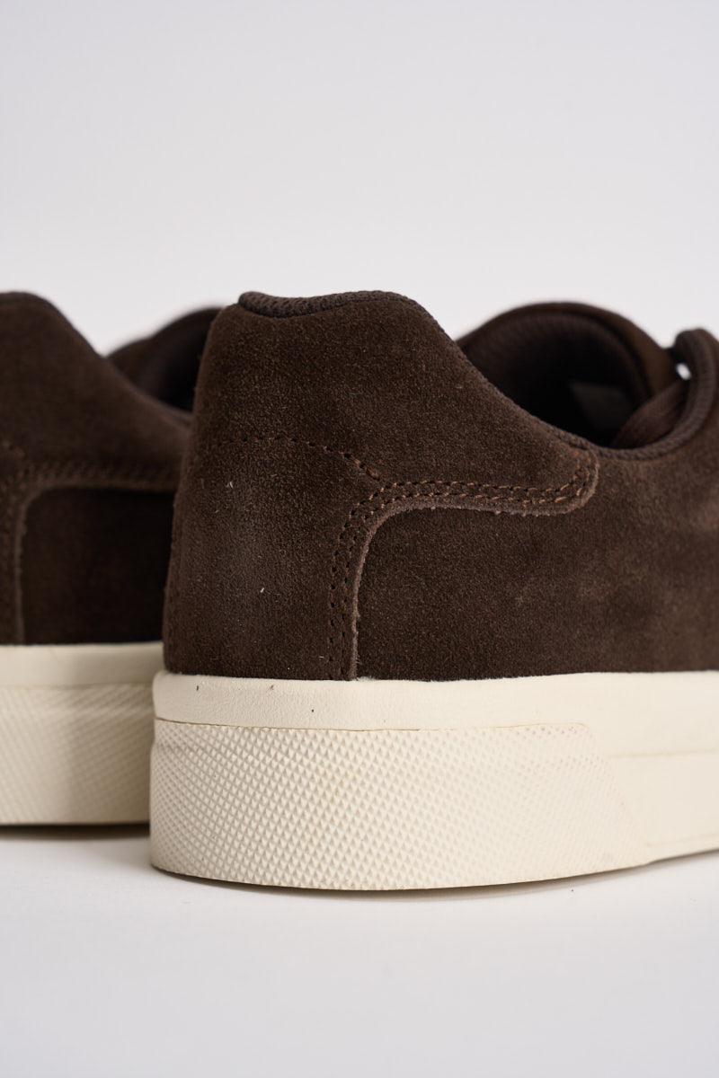 Sneakers donna in suede marrone 16101189 DELICIOSO SELECTED 