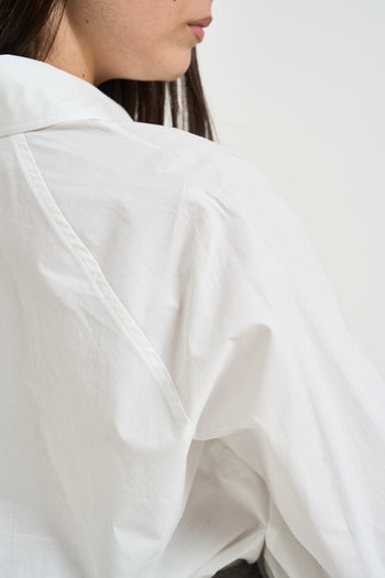 Camicia donna scollo a V bianca - 6