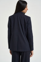 Giacca donna doppiopetto blu notte GI0736 180003755 SEVENTY 