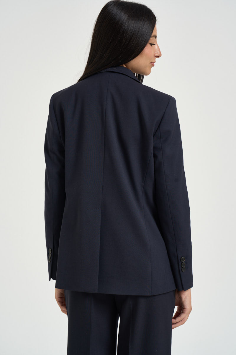 Giacca donna doppiopetto blu notte GI0736 180003755 SEVENTY 