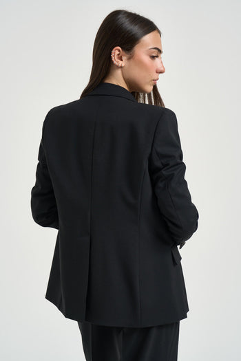 Giacca donna doppiopetto nera - 4
