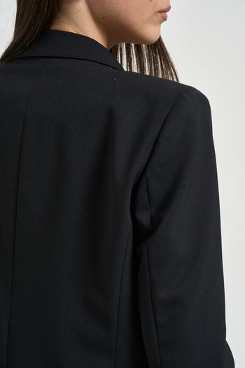 Giacca donna doppiopetto nera - 5