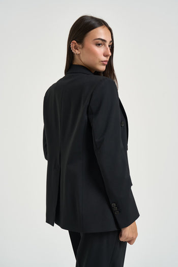 Giacca donna doppiopetto nera - 6