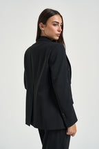 Giacca donna doppiopetto nera GI0736 180003999 SEVENTY 