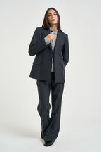 Giacca donna doppiopetto grigio scuro GI0736 180016923 SEVENTY 