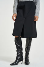 Gonna donna midi con spacchi nera GO0815 180003999 SEVENTY 
