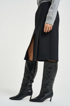 Gonna donna midi con spacchi nera GO0815 180003999 SEVENTY 