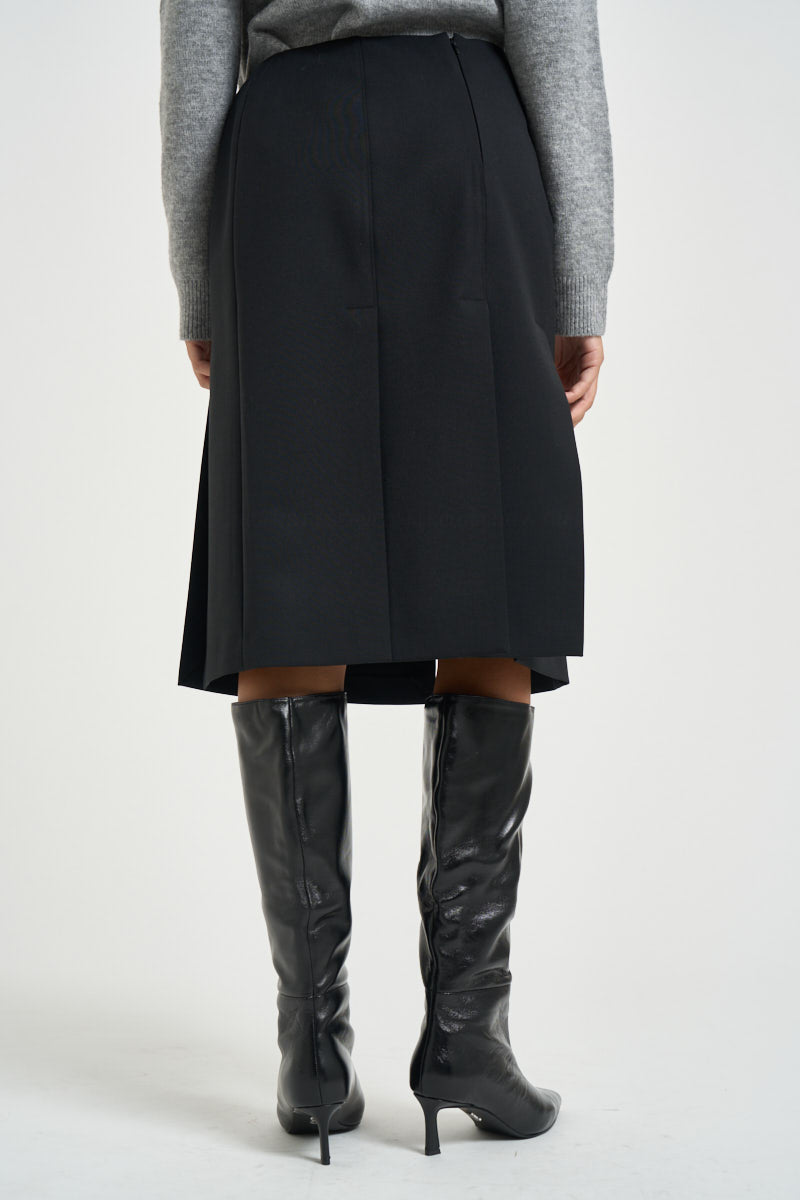 Gonna donna midi con spacchi nera GO0815 180003999 SEVENTY 