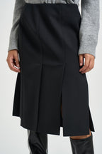 Gonna donna midi con spacchi nera GO0815 180003999 SEVENTY 