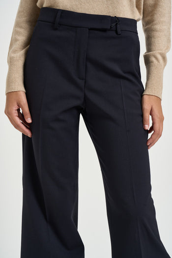 Pantalone donna sartoriale blu notte - 5