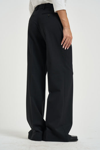 Pantalone donna sartoriale nero - 3
