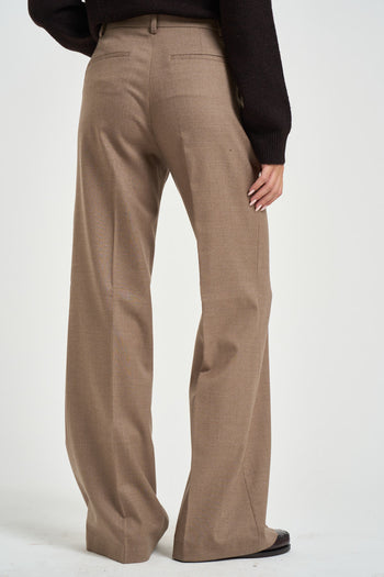 Pantalone donna sartoriale tortora - 3