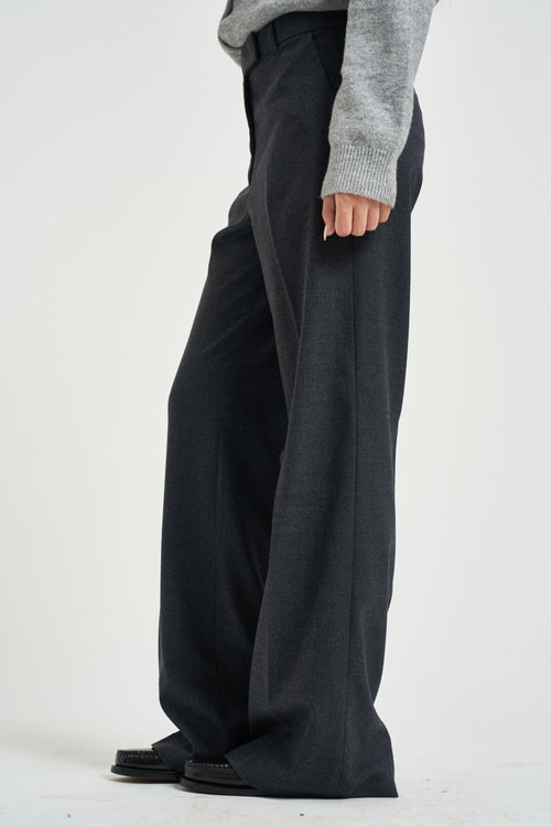 Pantalone donna sartoriale grigio scuro - 2
