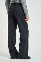 Pantalone donna sartoriale grigio scuro PT1364 180016923 SEVENTY 