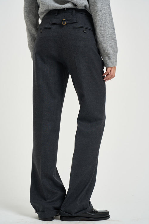 Pantalone donna sartoriale grigio antracite - 2
