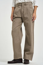 Pantaloni donna con pinces tortora PT1459 180003061 SEVENTY 