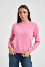Maglia donna girocollo rosa candy PC80 ROSA SOLOCASCMIR 