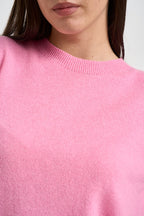 Maglia donna girocollo rosa candy PC80 ROSA SOLOCASCMIR 