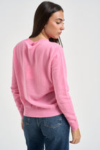 Maglia donna girocollo rosa candy PC80 ROSA SOLOCASCMIR 