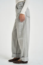 Jeans donna balloon in denim grigio C39S0025 DENIM SOUVENIR CLUBBING 