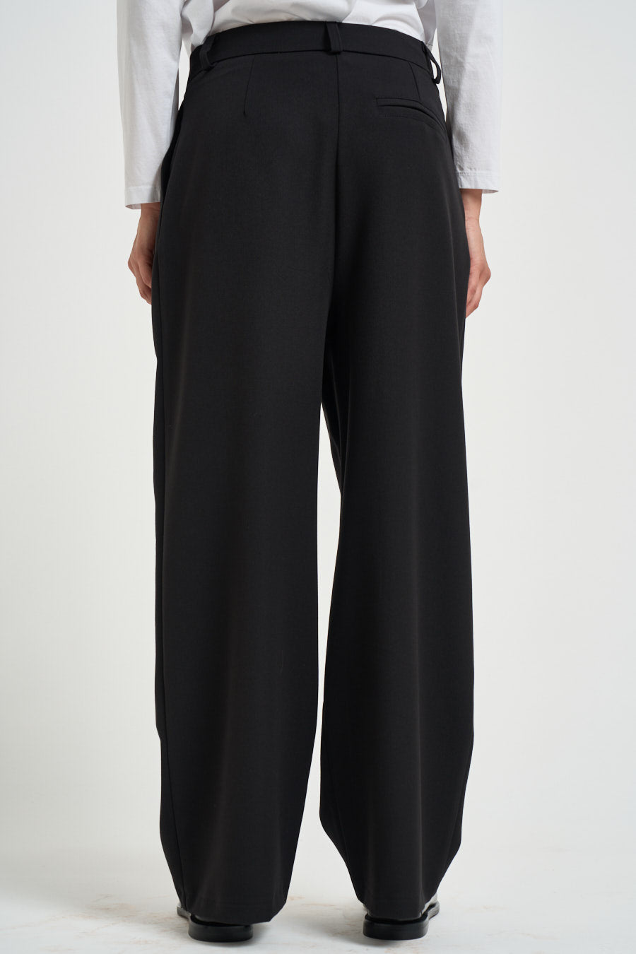 Pantalone donna a palazzo nero F40X0227 NERO SOUVENIR CLUBBING 