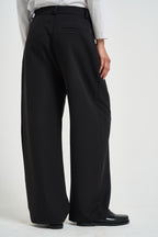 Pantalone donna a palazzo nero F40X0227 NERO SOUVENIR CLUBBING 