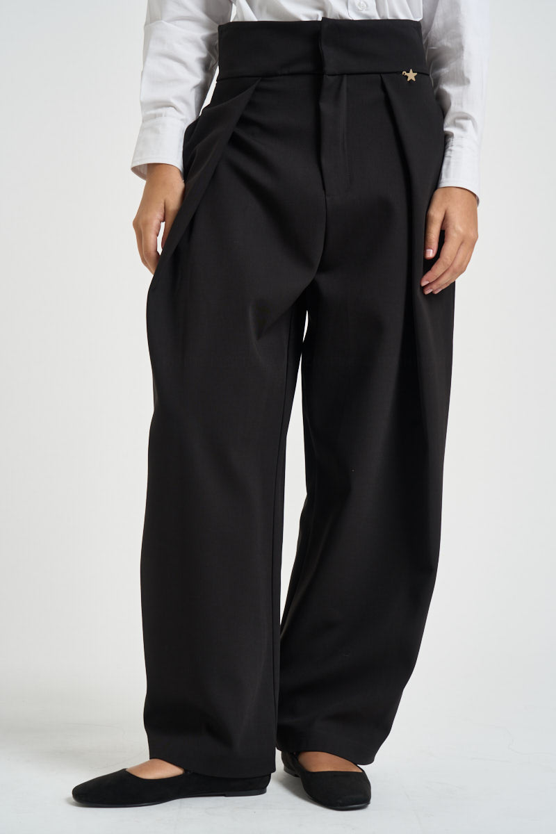 Pantalone donna balloon nero M40F0128 NERO SOUVENIR CLUBBING 