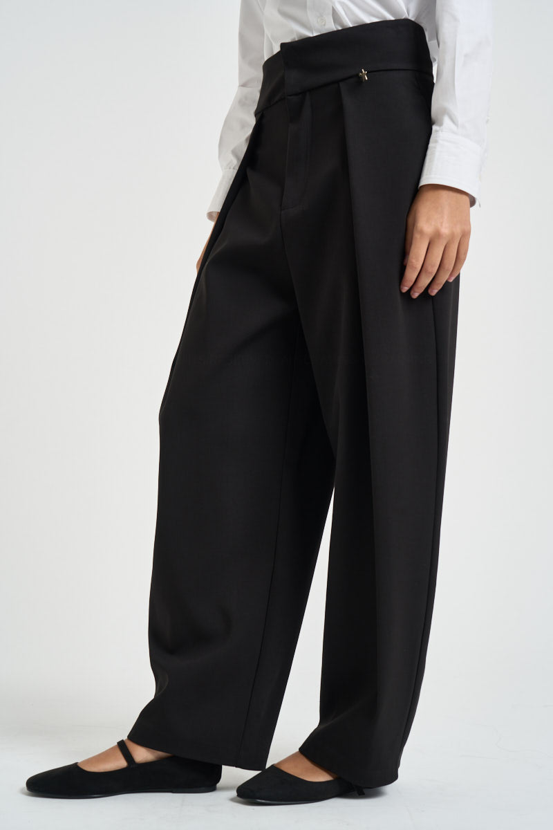 Pantalone donna balloon nero M40F0128 NERO SOUVENIR CLUBBING 