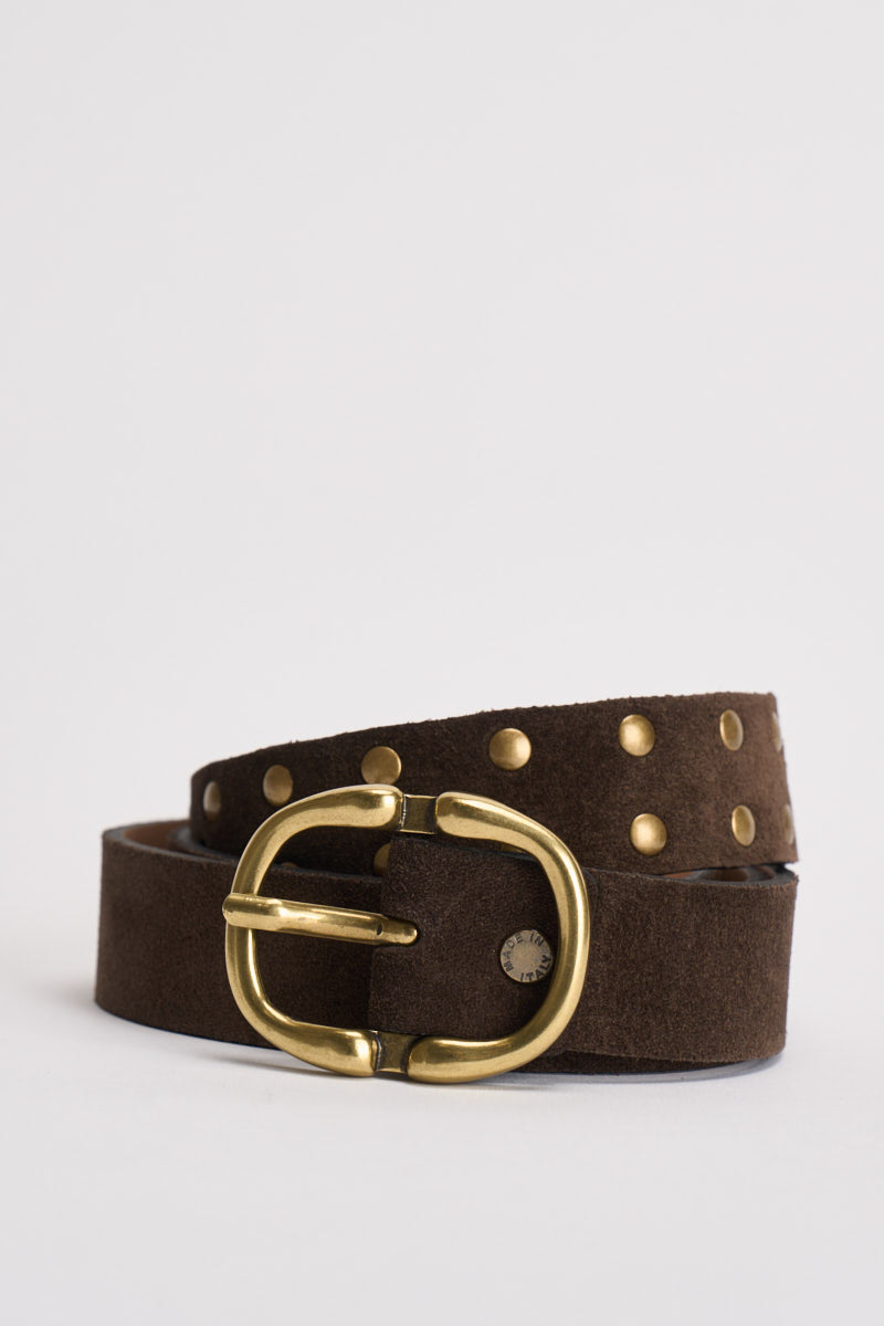 Cintura donna in suede marrone N40T0249 MORO SOUVENIR CLUBBING 