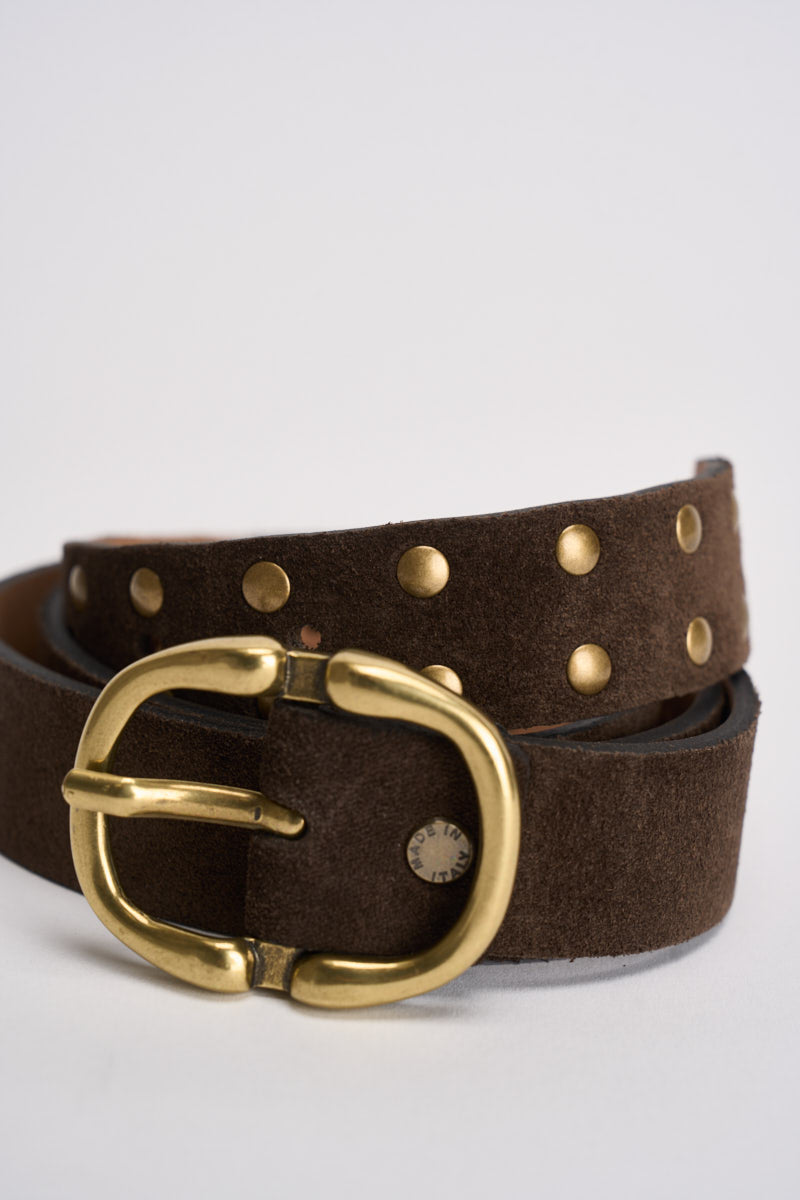 Cintura donna in suede marrone N40T0249 MORO SOUVENIR CLUBBING 