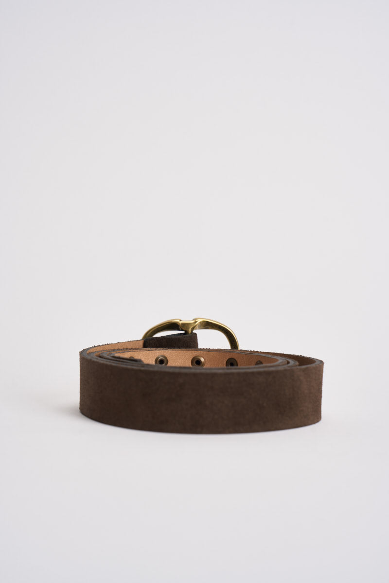 Cintura donna in suede marrone N40T0249 MORO SOUVENIR CLUBBING 