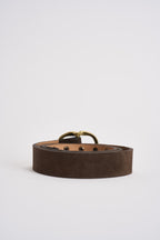 Cintura donna in suede marrone N40T0249 MORO SOUVENIR CLUBBING 