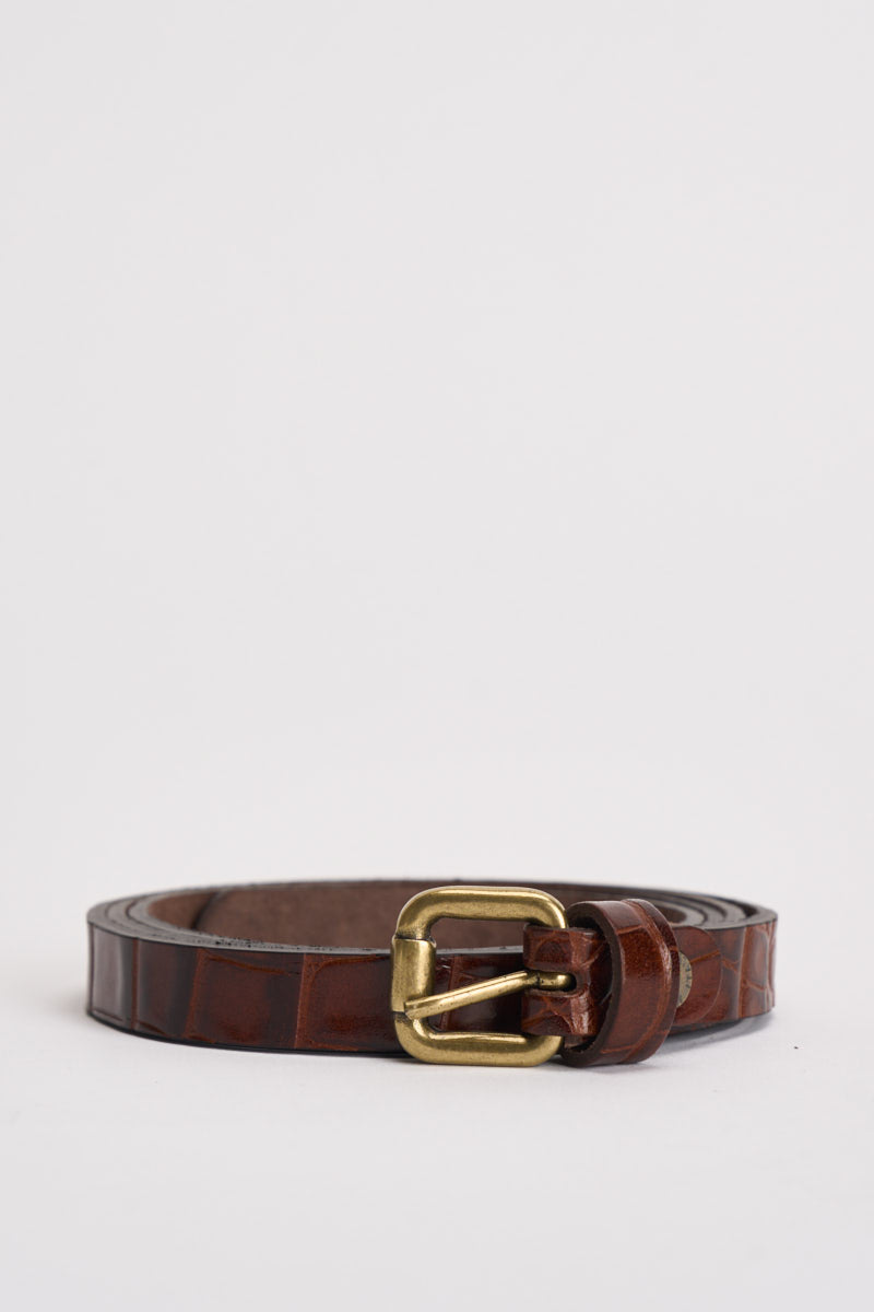 Cintura donna semilucida marrone N40T0251 MORO SOUVENIR CLUBBING 