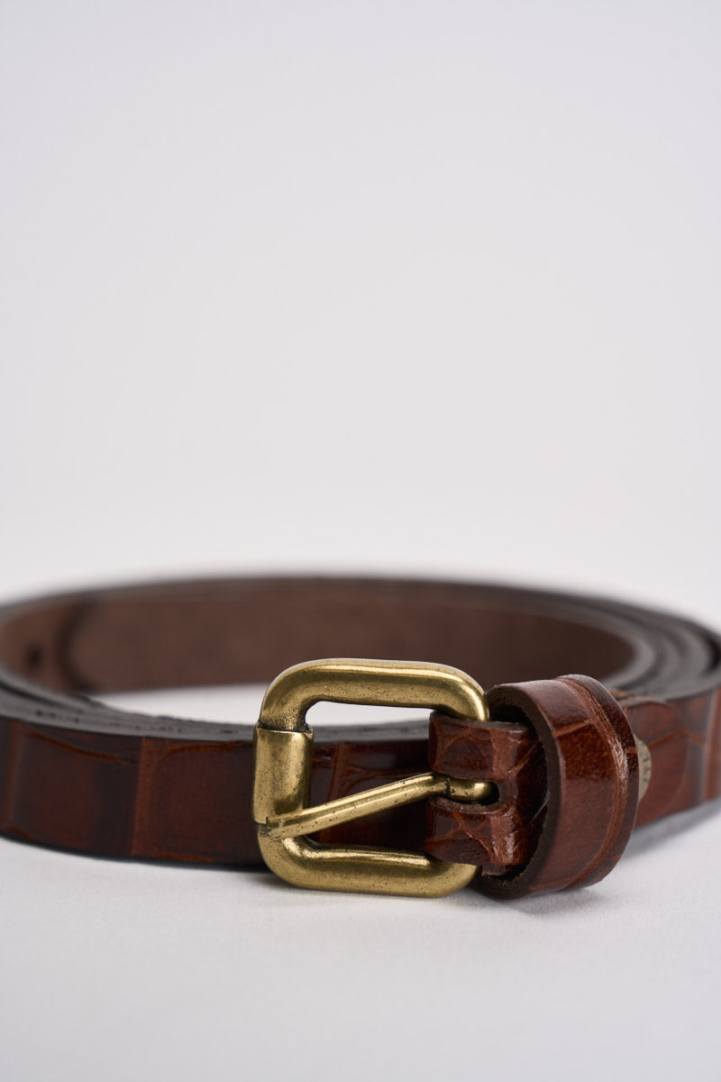 Cintura donna semilucida marrone N40T0251 MORO SOUVENIR CLUBBING 
