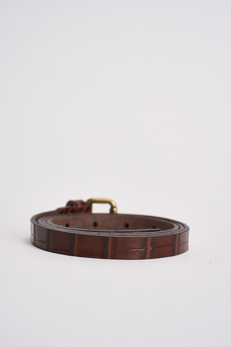Cintura donna semilucida marrone N40T0251 MORO SOUVENIR CLUBBING 