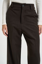 Pantalone donna sartoriale marrone S40M0156 MORO SOUVENIR CLUBBING 