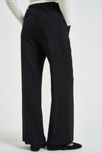 Pantalone donna sartoriale nero S40M0156 NERO SOUVENIR CLUBBING 
