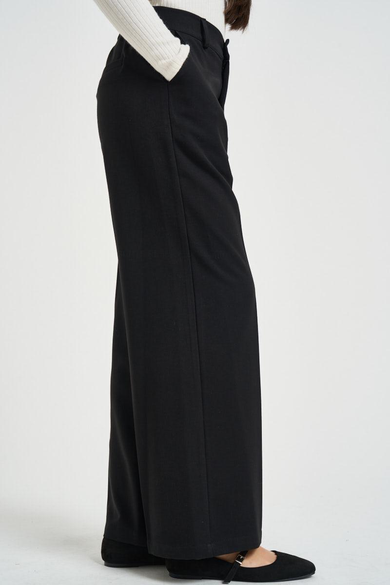 Pantalone donna sartoriale nero S40M0156 NERO SOUVENIR CLUBBING 