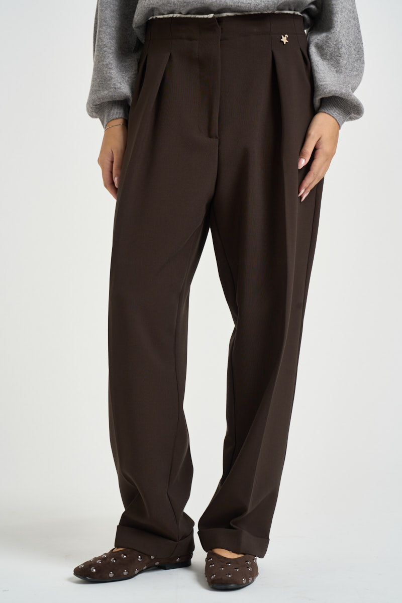 Pantaloni donna balloon marroni W40S0321 MORO SOUVENIR CLUBBING 