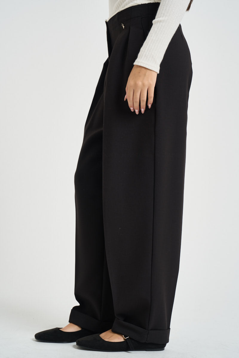 Pantaloni donna balloon neri W40S0321 NERO SOUVENIR CLUBBING 