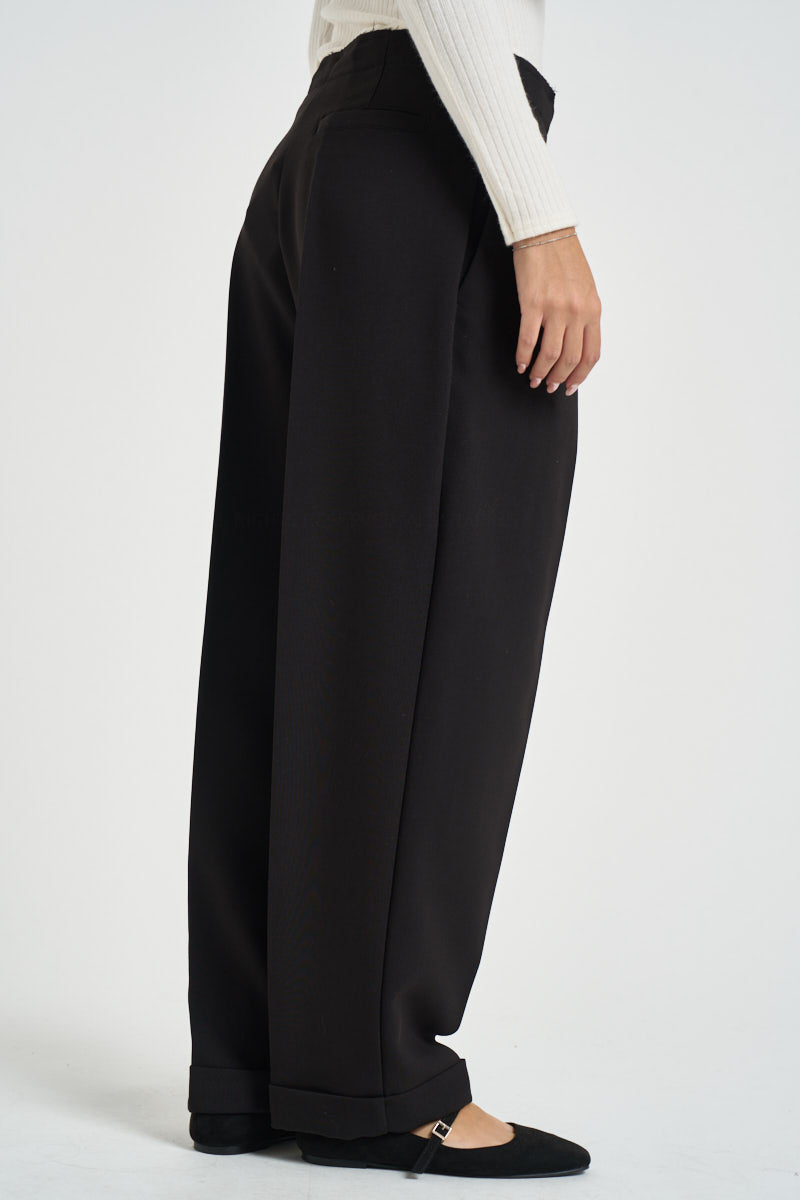 Pantaloni donna balloon neri W40S0321 NERO SOUVENIR CLUBBING 