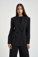 Abito donna doppiopetto nero W40S0324 NERO SOUVENIR CLUBBING 