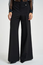 Pantalone donna gamba larga nero W40S0342 NERO SOUVENIR CLUBBING 