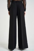 Pantalone donna gamba larga nero W40S0342 NERO SOUVENIR CLUBBING 