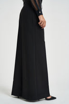 Pantalone donna gamba larga nero W40S0342 NERO SOUVENIR CLUBBING 