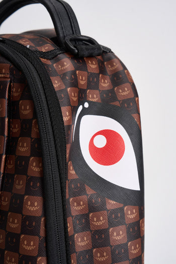 Zaino uomo check marrone e nero - 4