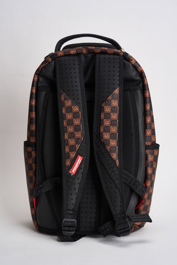 Zaino uomo check marrone e nero - 5