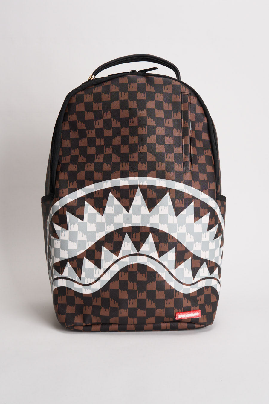Zaino uomo check marrone e nero 8552  SPRAYGROUND 