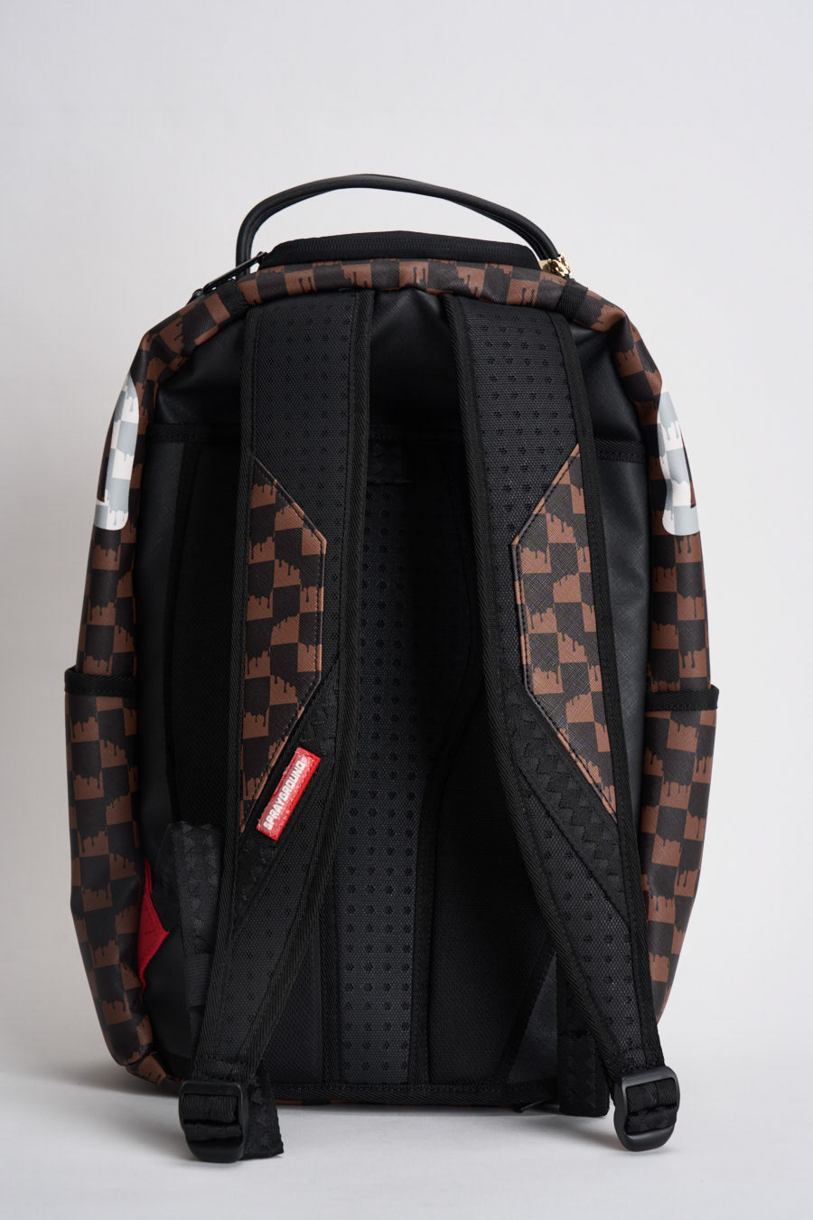 Zaino uomo check marrone e nero 8552  SPRAYGROUND 
