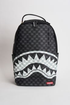 Zaino uomo check nero e grigio 8553  SPRAYGROUND 